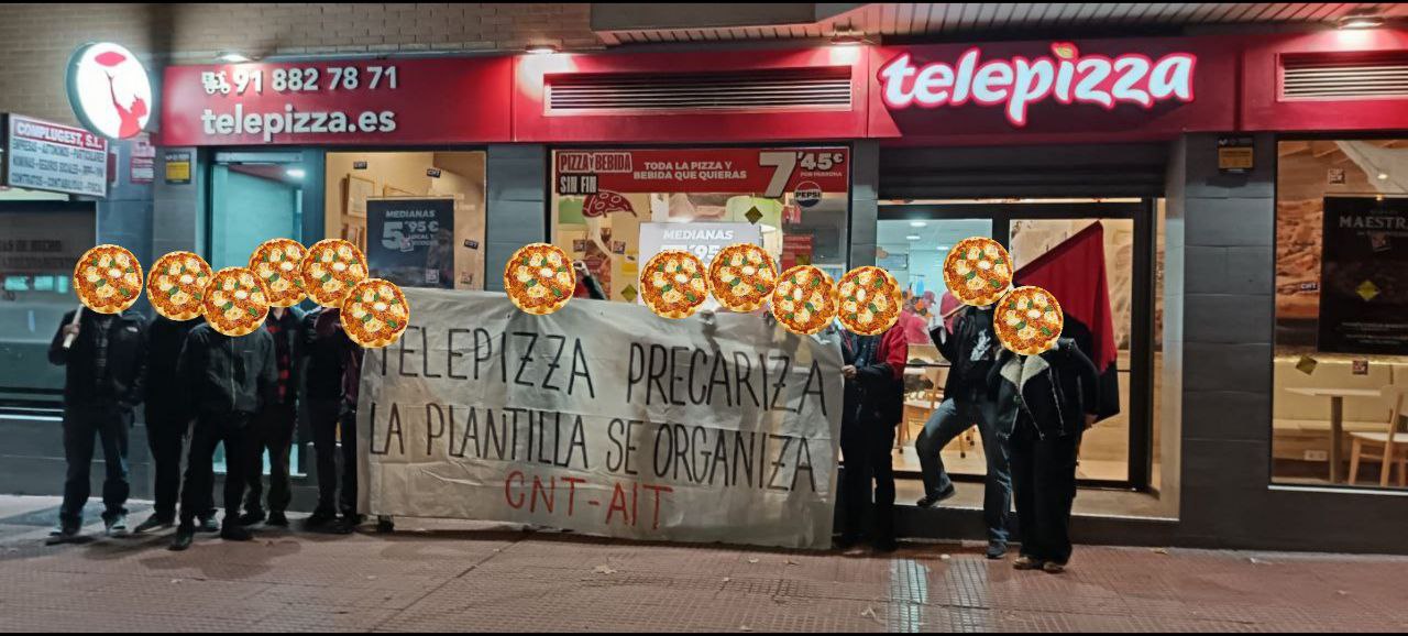 Piquete en Telepizza J.M. Pereda