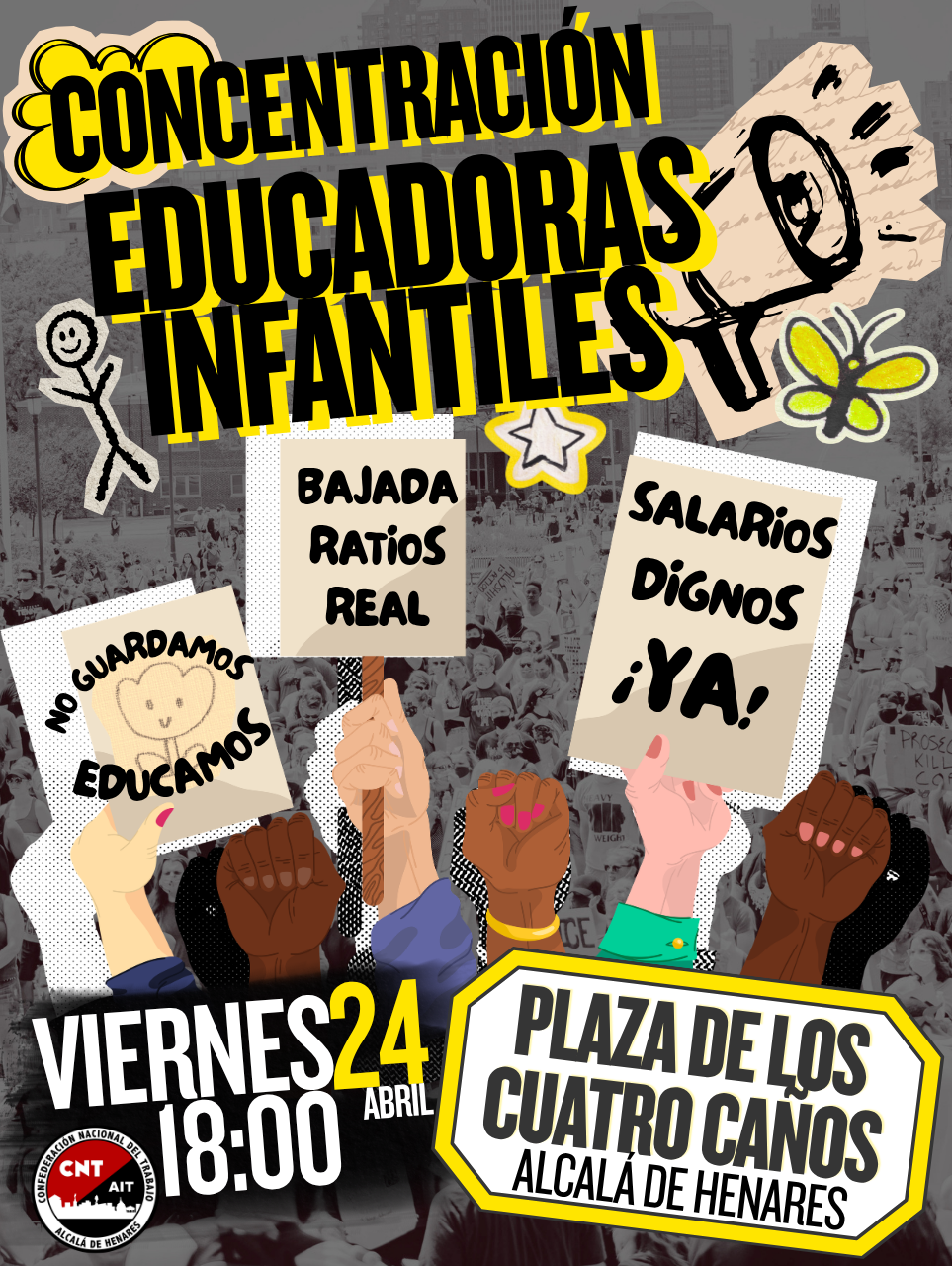 Apoyo huelga educadoras infantiles